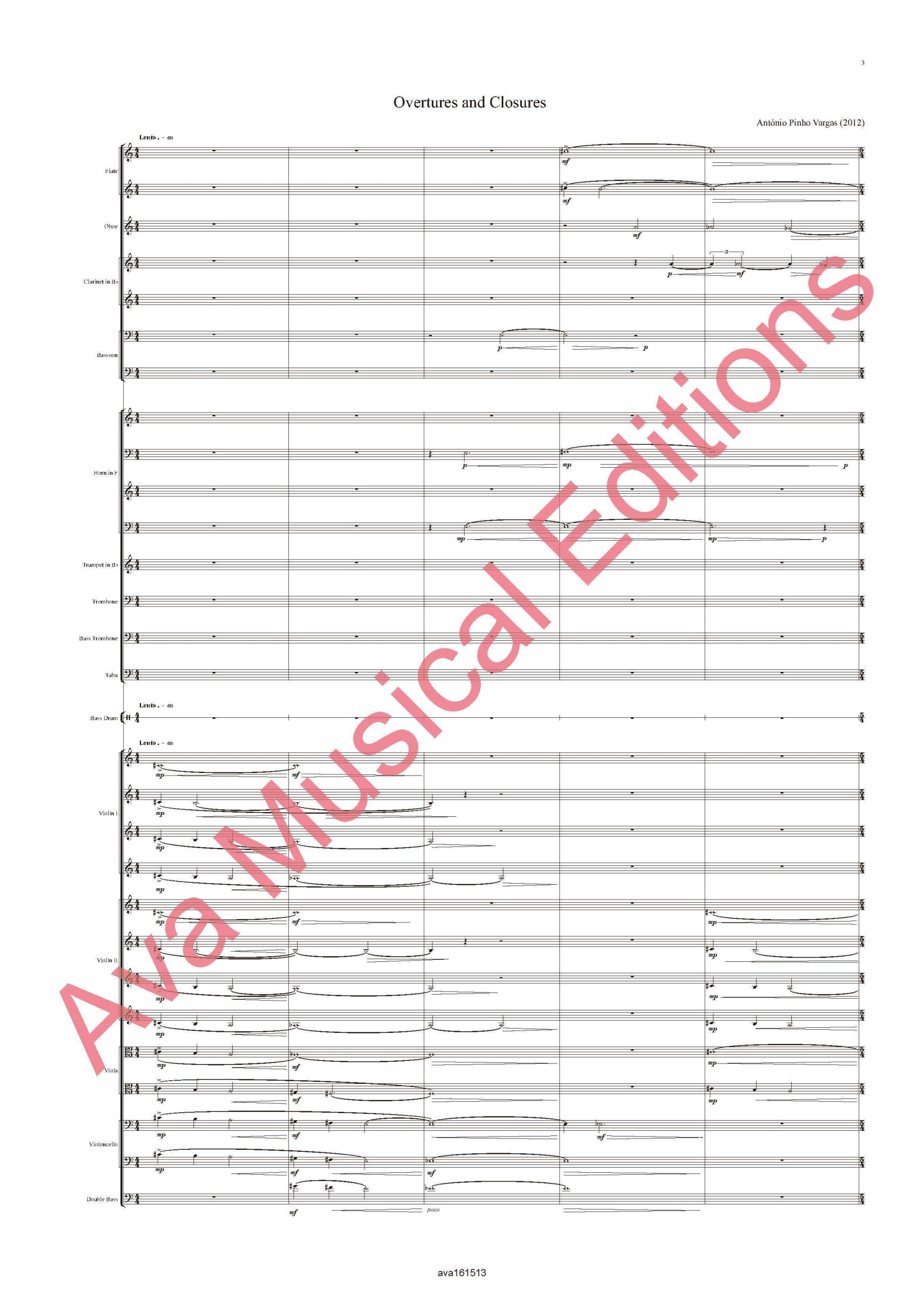 Overtures and Closures para Orquestra / Orchestra - Image 2
