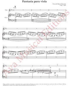 Alternative view of Fantasia para Viola e Piano