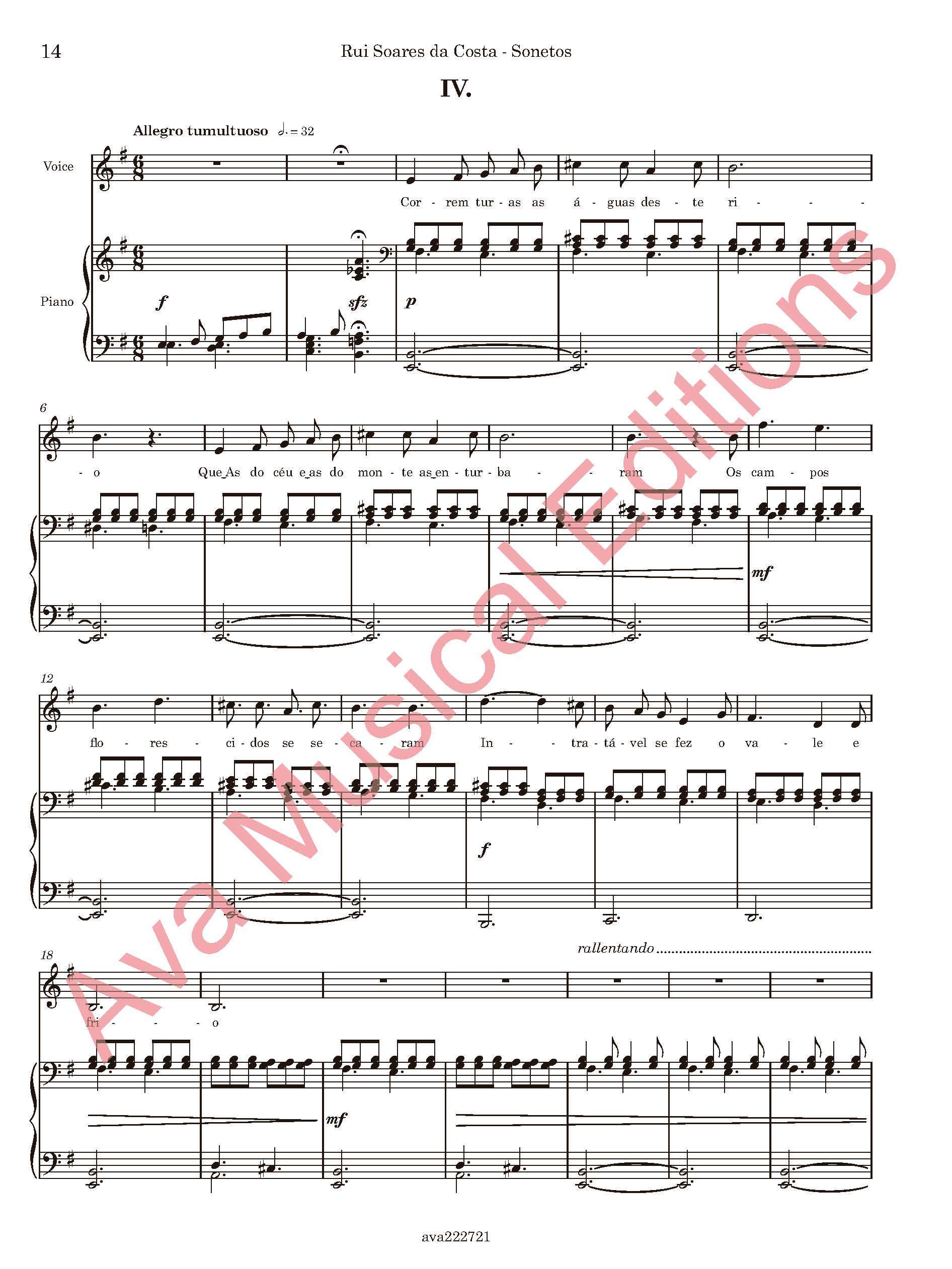 Sonetos de Luís Vaz de Camões para Voz e Piano - Image 6