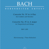 Concerto No. IV en A major for Harpsichord and Strings BWV 1055 URTEXT - Piano reduction