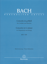 Concerto in G minor for Harpsichord and Strings BWV 1058 URTEXT - Piano reduction
