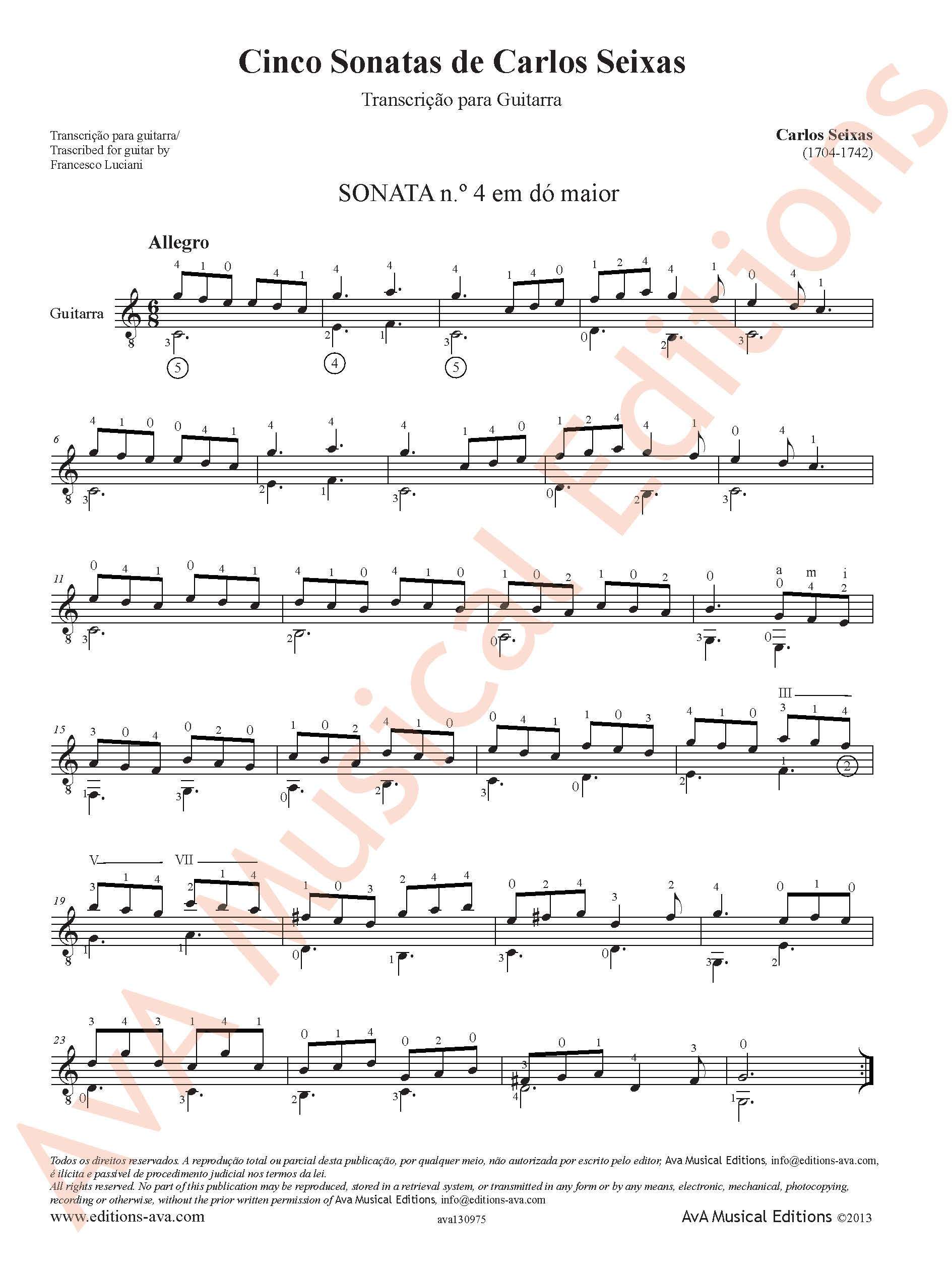 Cinco Sonatas para Guitarra - Image 2