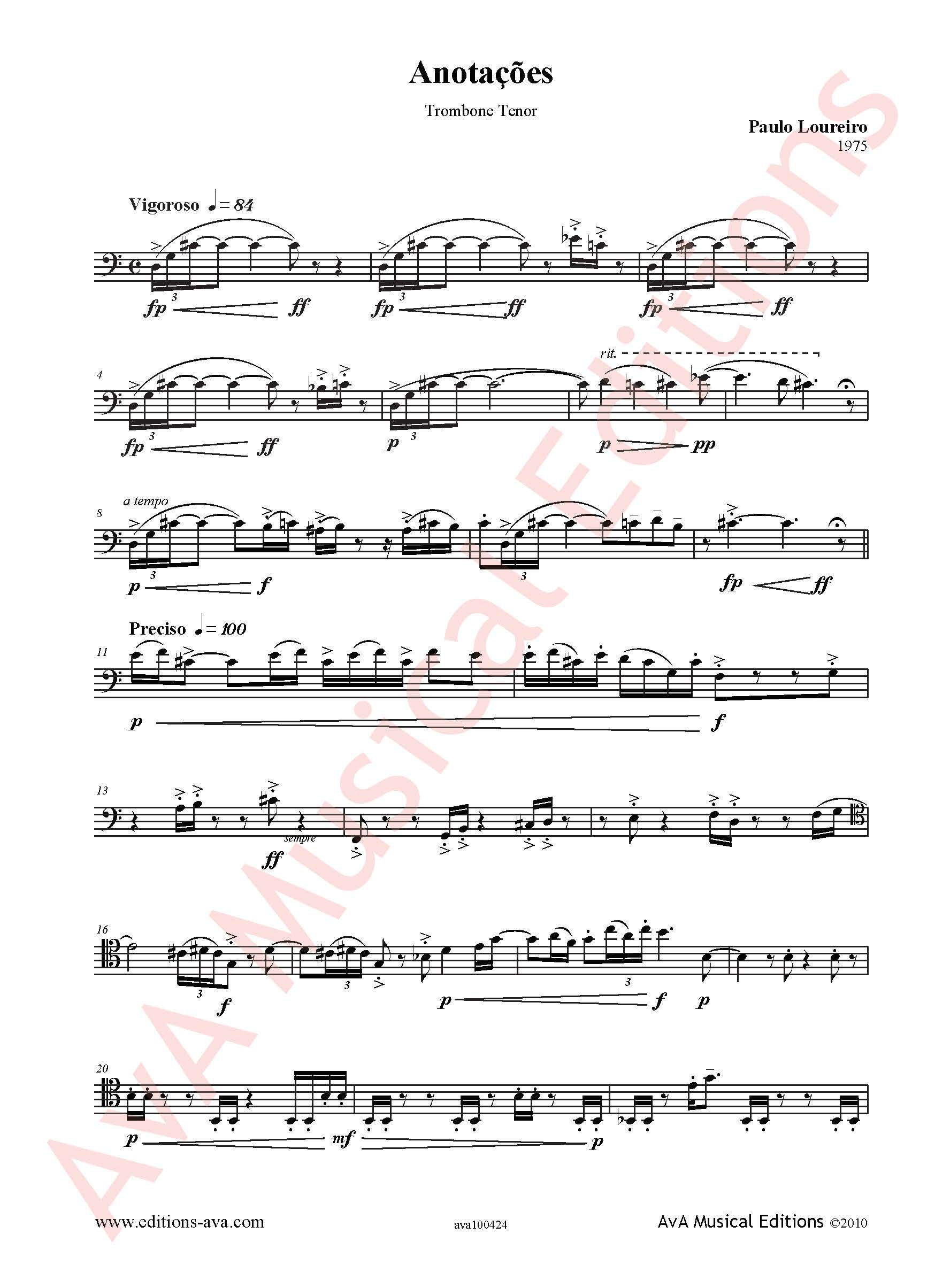 Anotações para Trombone - Image 2