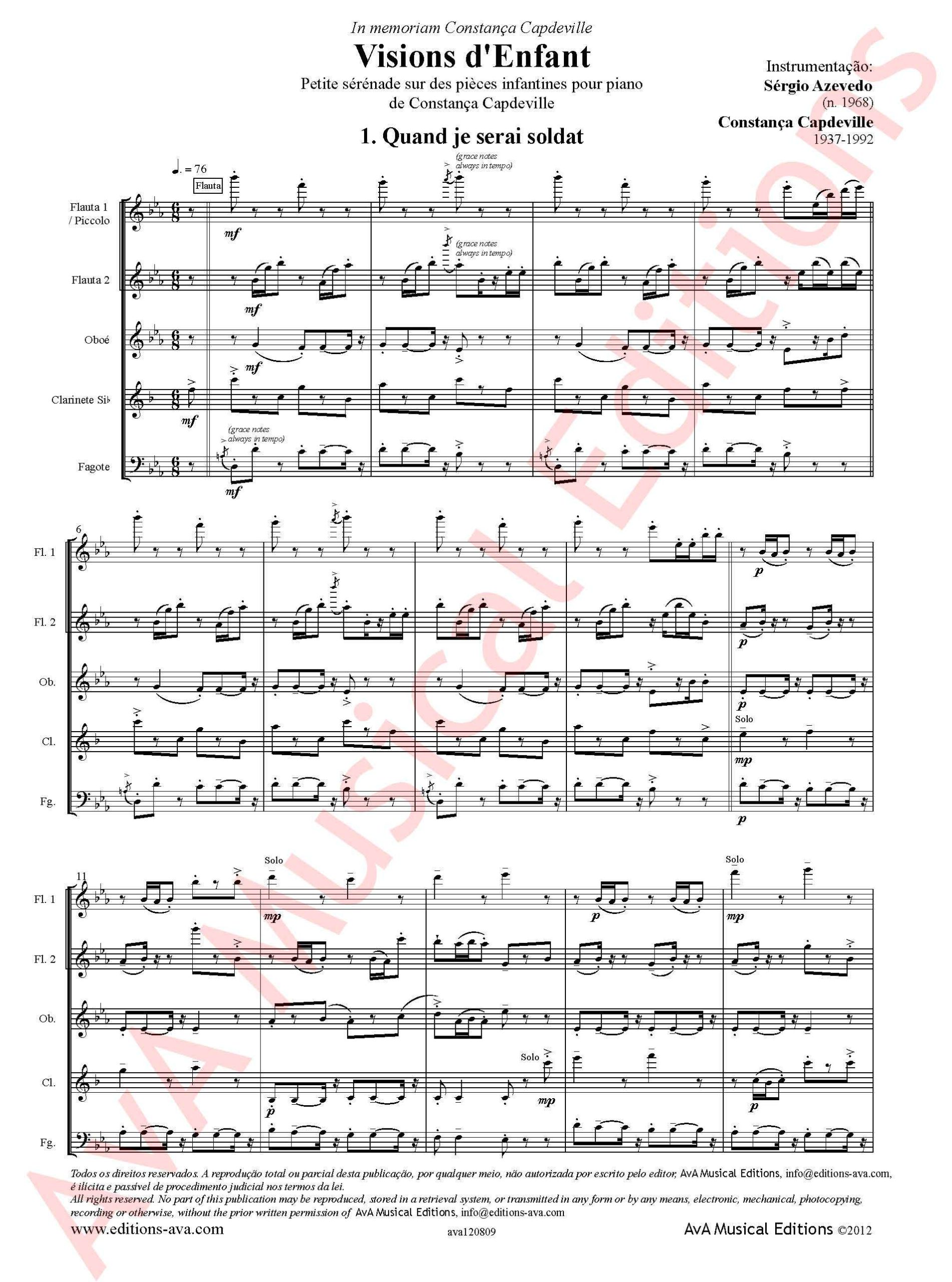 Visions d'Enfant - Instrumentação - Image 2