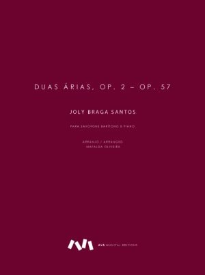 Duas Árias, Op. 2 e Op. 57 para Saxofone Barítono e Piano