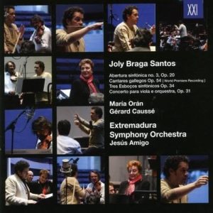 Joly Braga Santos / Maria Orán Gérard Caussé Extremadura Symphony Orchestra - CD