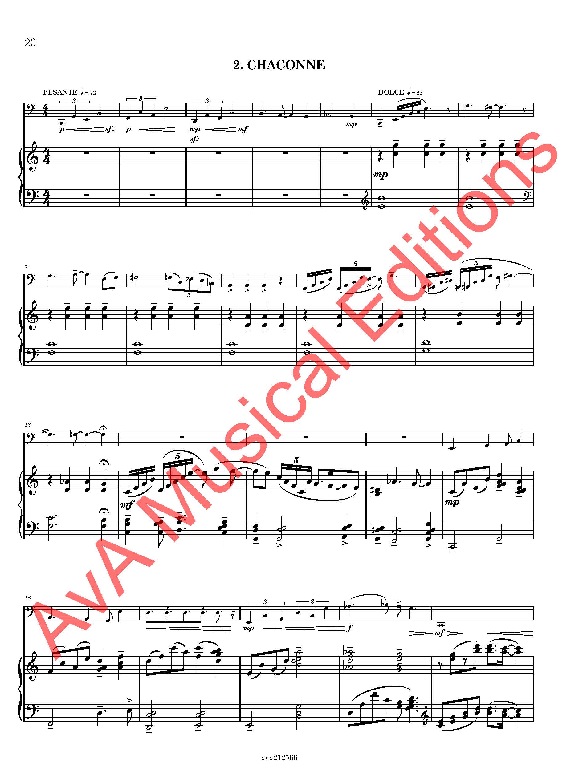 The Cliff Suite para Tuba e Piano - Image 4