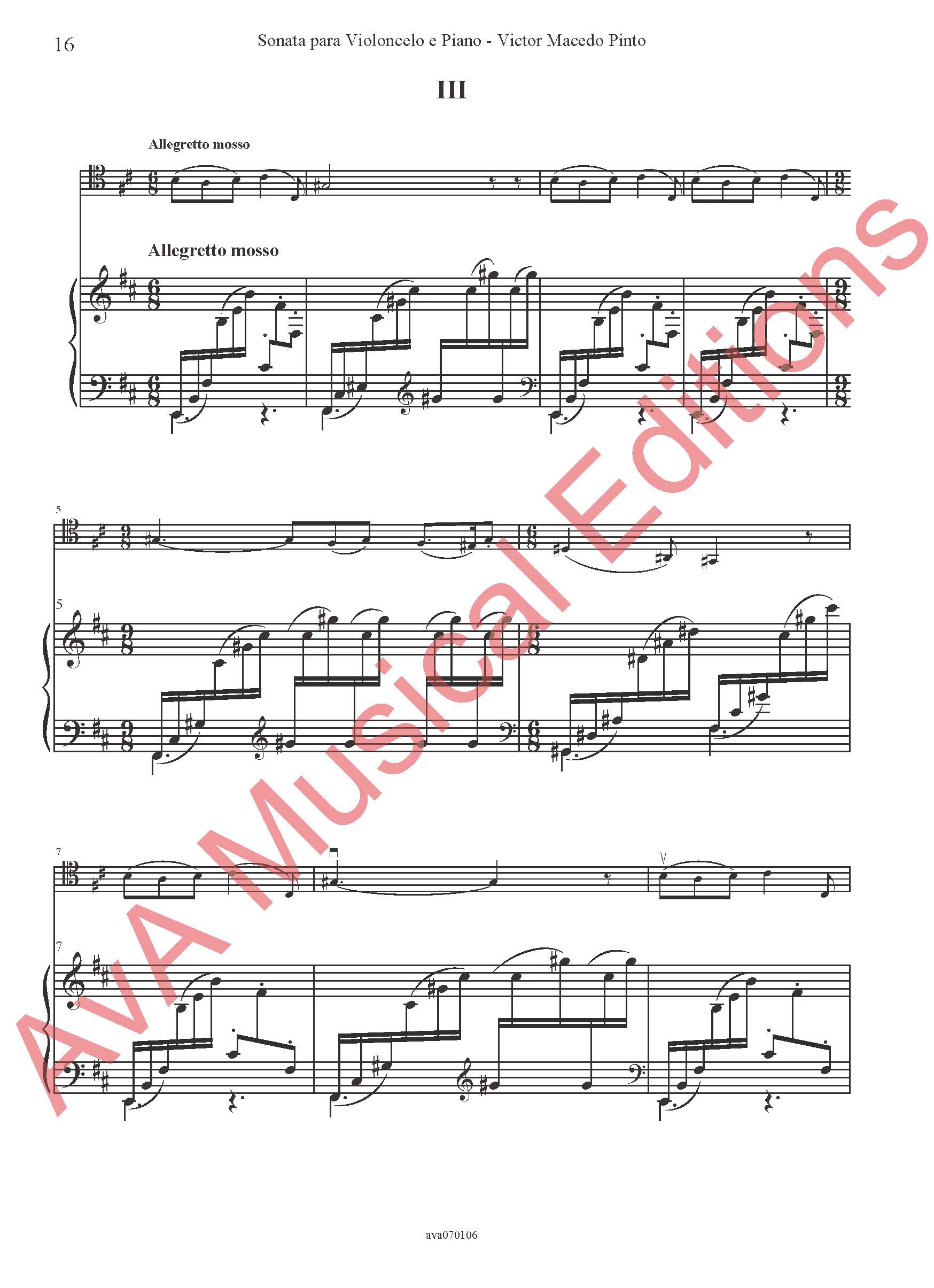 Sonata para Violoncelo e Piano - Image 3