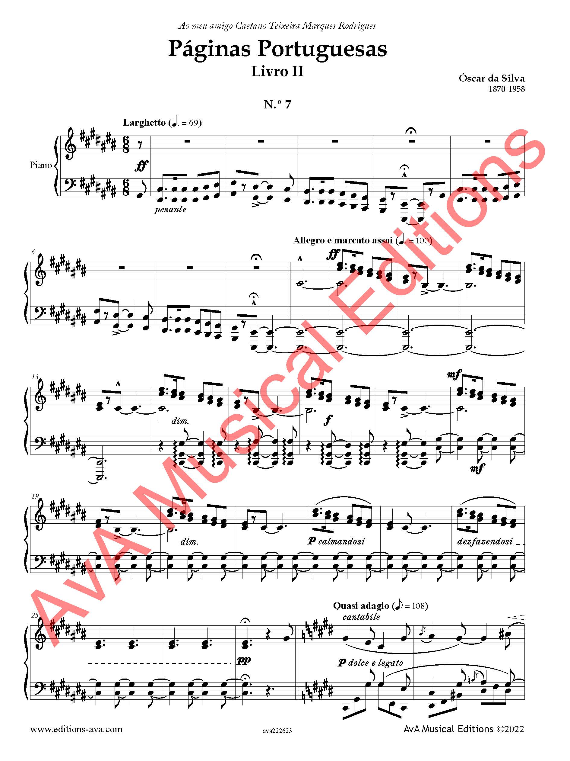Páginas Portuguesas / Toadas e Danças - 2 Livros para Piano / 2 Books for Piano - Image 4