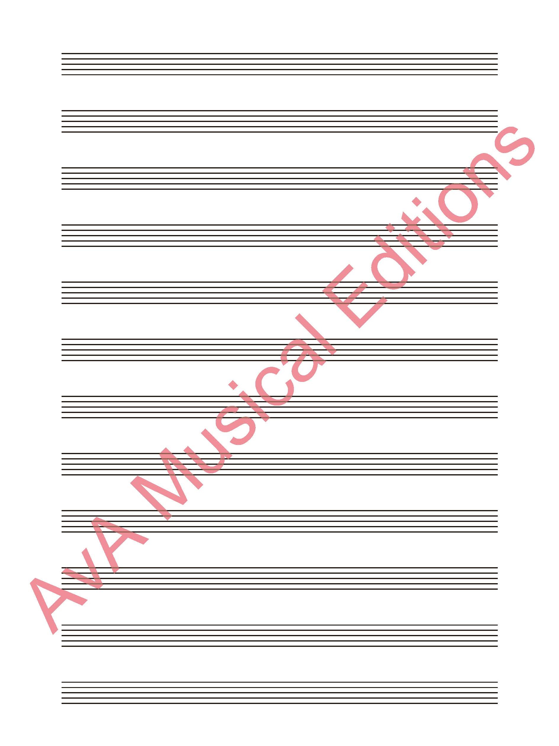 Caderno do Músico - argolas / 12 pautas por página / A4+ - Image 2